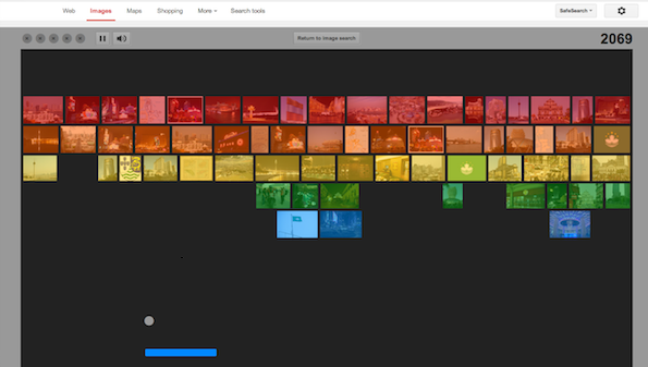 Play Atari Breakout in Google Image Search