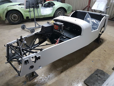 Caterham Academy Car primed, flatted and ready for masking and paint