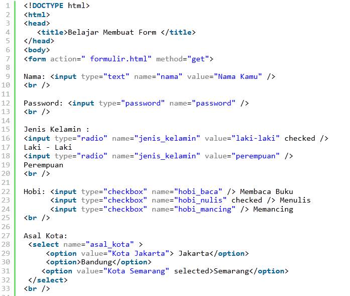 Cara Membuat Form di HTML (tag form) - Ruli Android