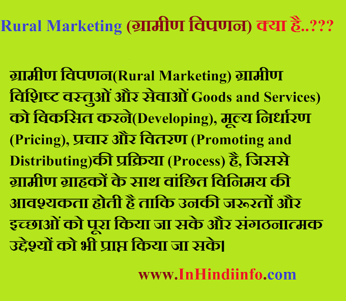Rural Marketing in Hindi