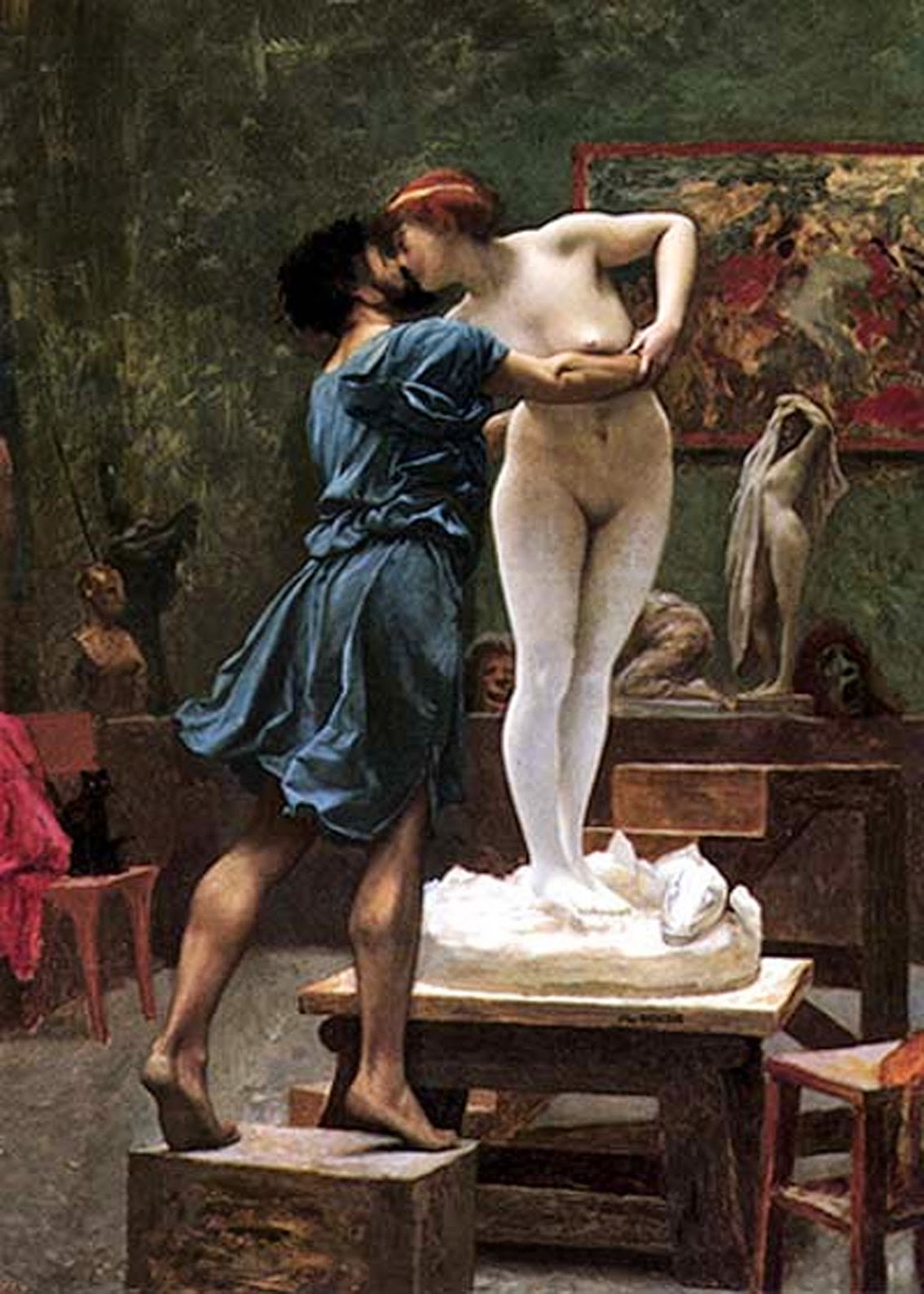 Galatea y Pigmalion