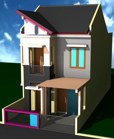 gambar rumah minimalis terbaru: desain rumah dua lantai