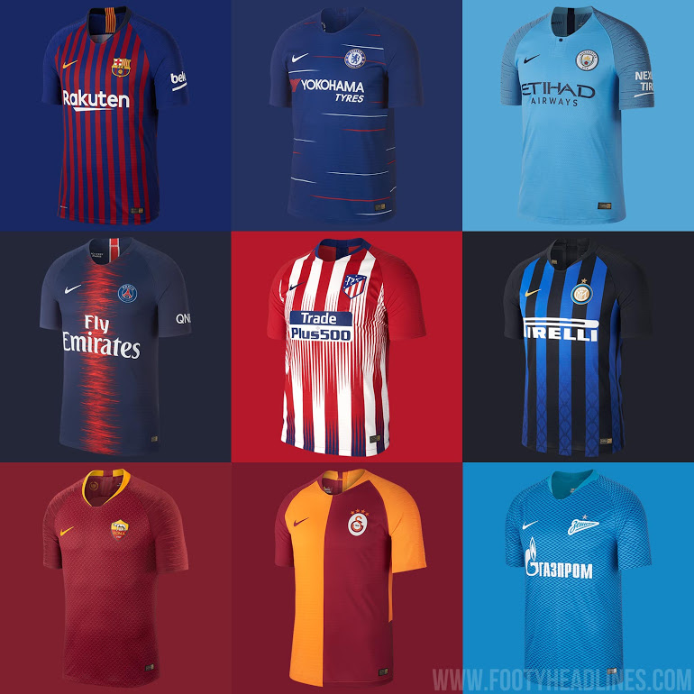 new kits of football clubs