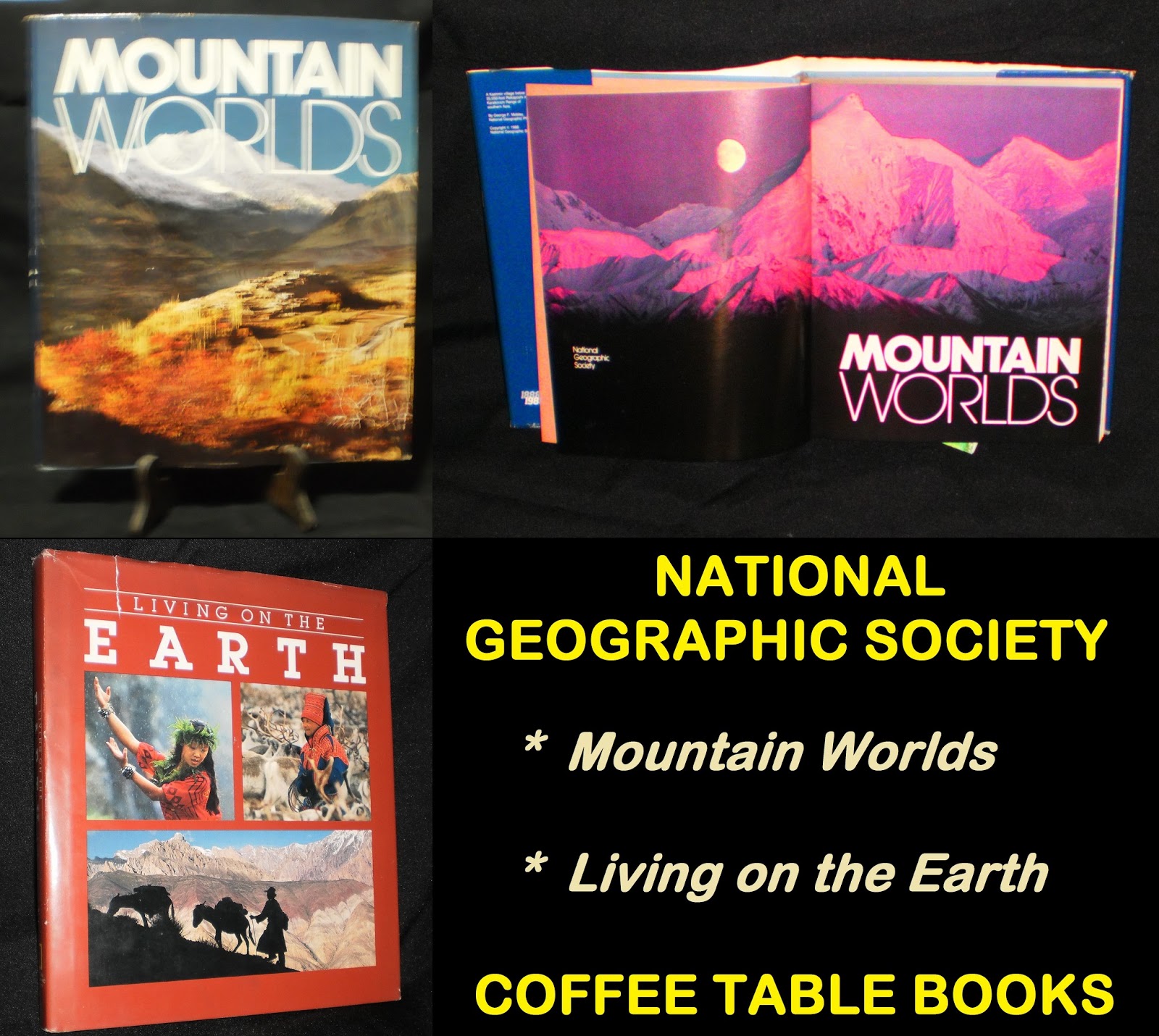 Get FUNtastic Deals! 2pcs NATIONAL GEOGRAPHIC SOCIETY HARDBOUND COFFEE
