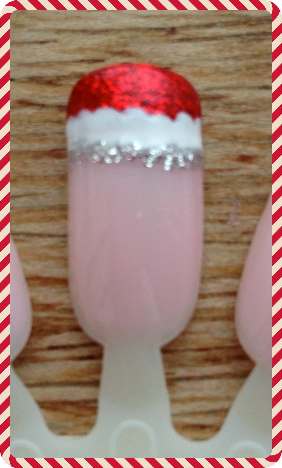 Easy Christmas Nails Numbers 5 and 6 Santa Hats and an Updated