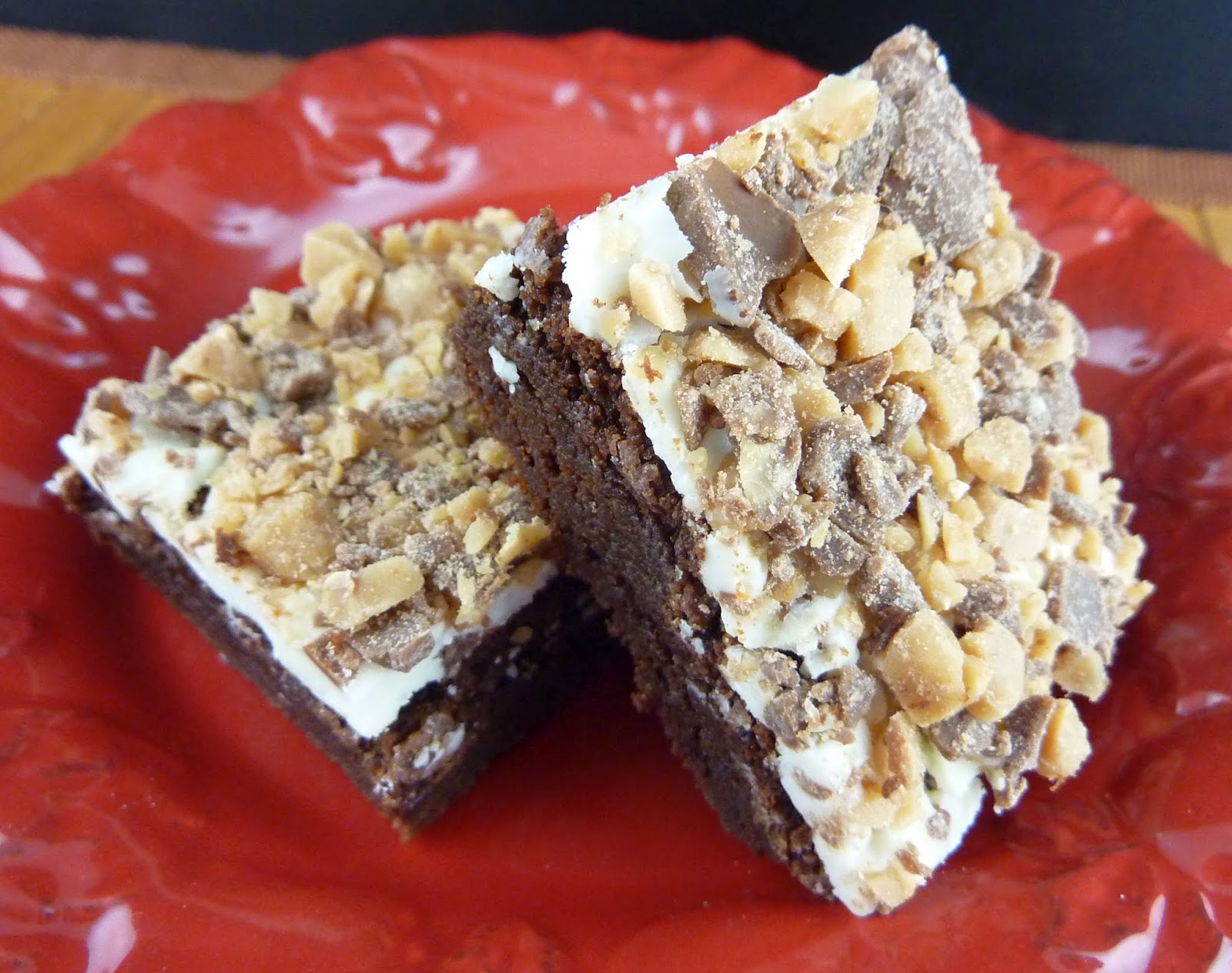 Cookies on Friday White Chocolate Toffee Brownies