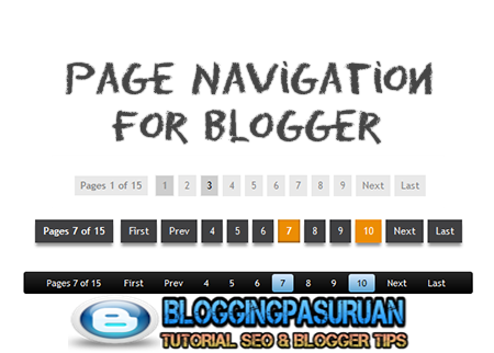Cara Membuat Navigasi Halaman Blog dengan Nomor 