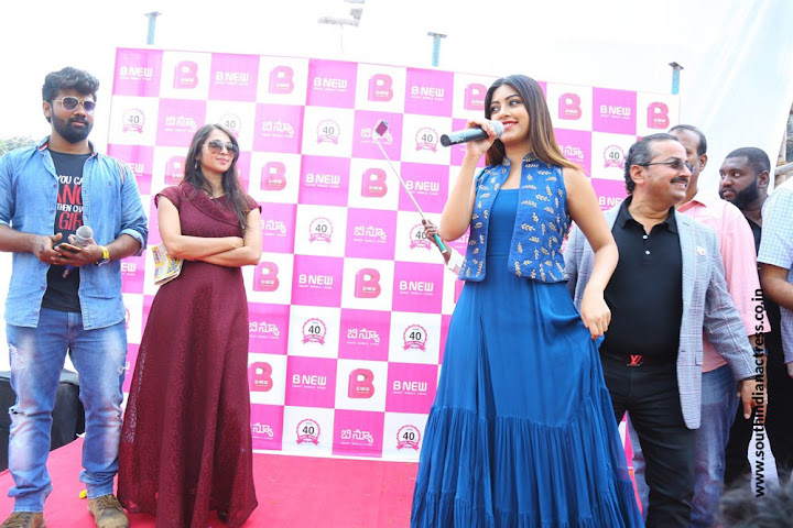 Anu Emmanuel launches B New Mobile Store at Bapatla