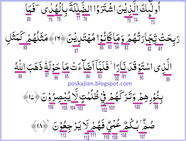 Hukum Tajwid AlQuran Surat AlBaqarah Ayat 1618 Lengkap