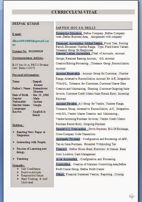 resume canada format free download
