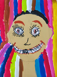 portrait projects self easy portraits happy painted fave kindergarten background wore teacher classes lessons hair quick