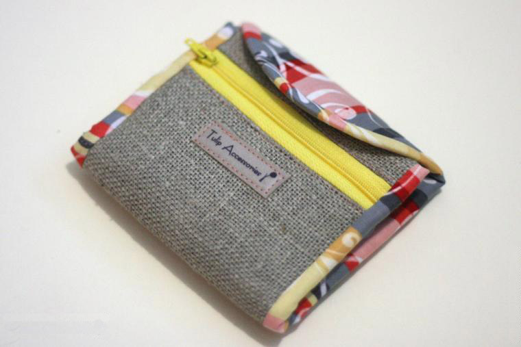 Coin Purse Pouch. Free pattern, quick and easy to sew. Photo Tutorial