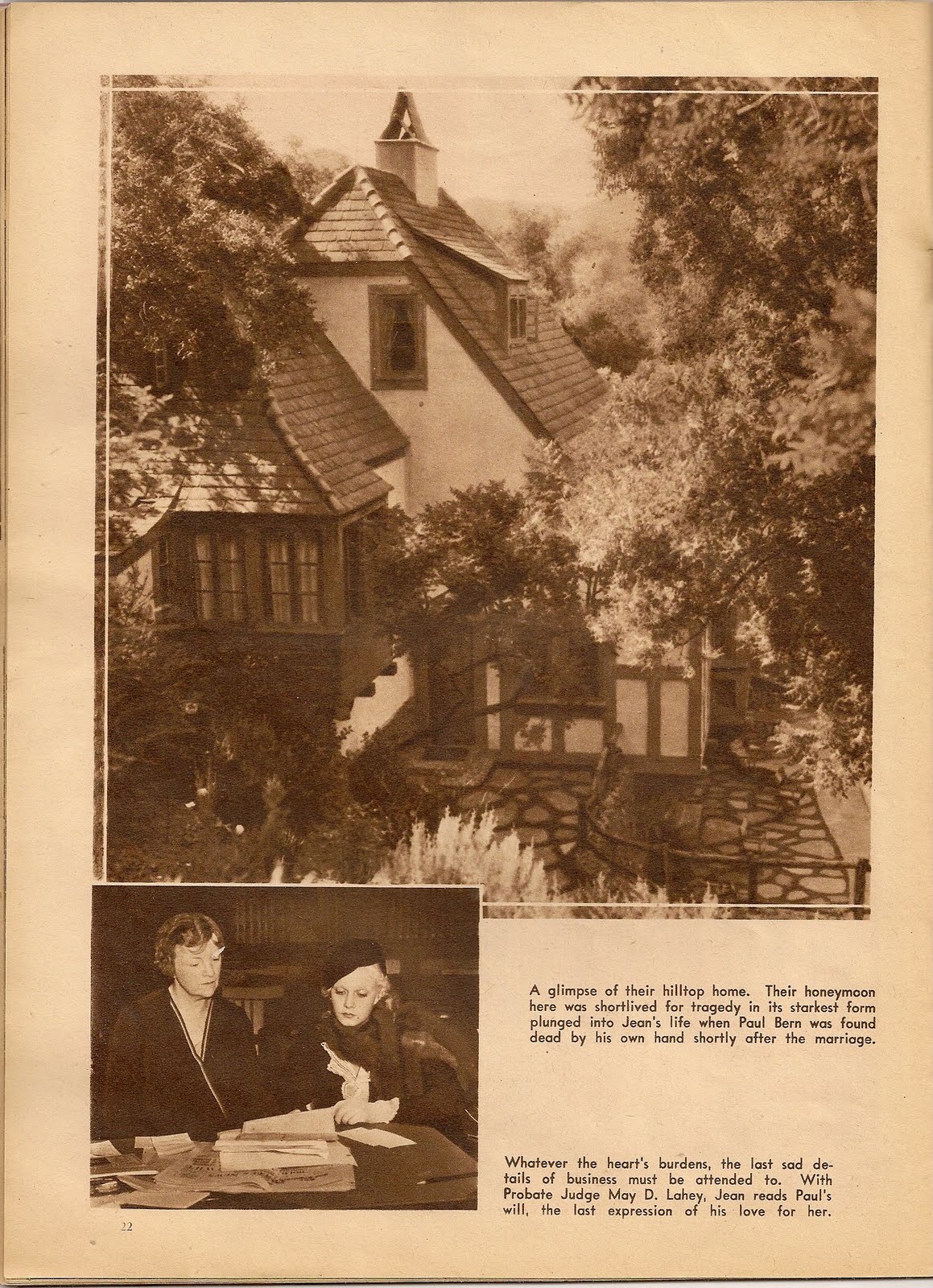 Phyllis Loves Classic Movies The Homes of Jean Harlow