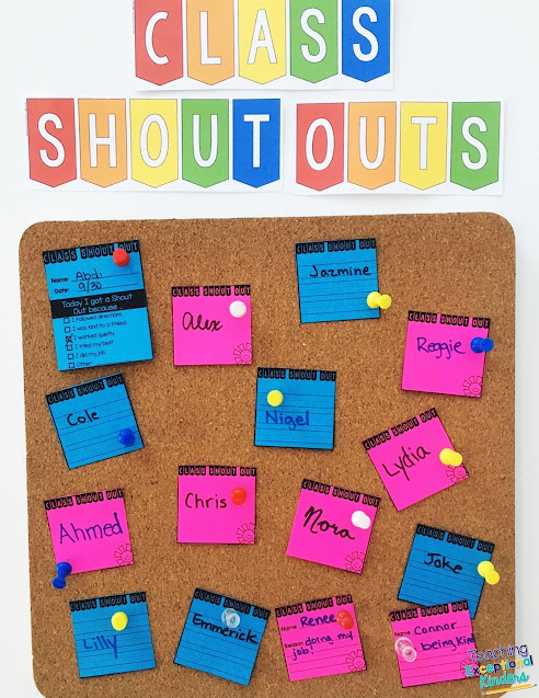 Learn how to use class shout outs to focus on the positives and end tattling in your classroom today!