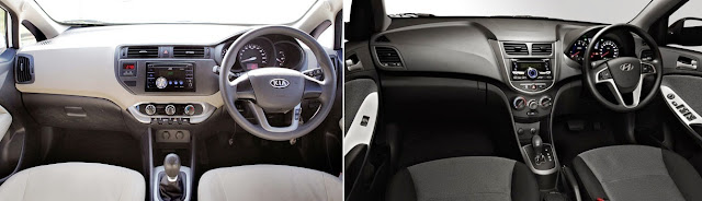 Interior KIA Rio dan Hyundai Grand Avega - Dashboard