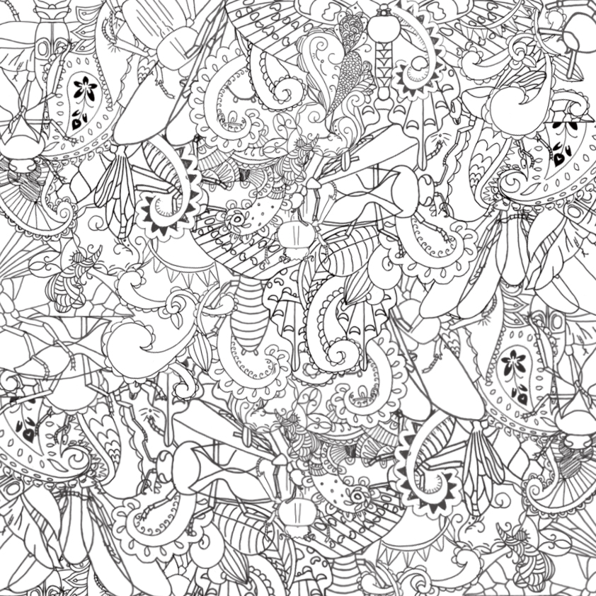 Emma's Art Diary: Paisley and Insect design