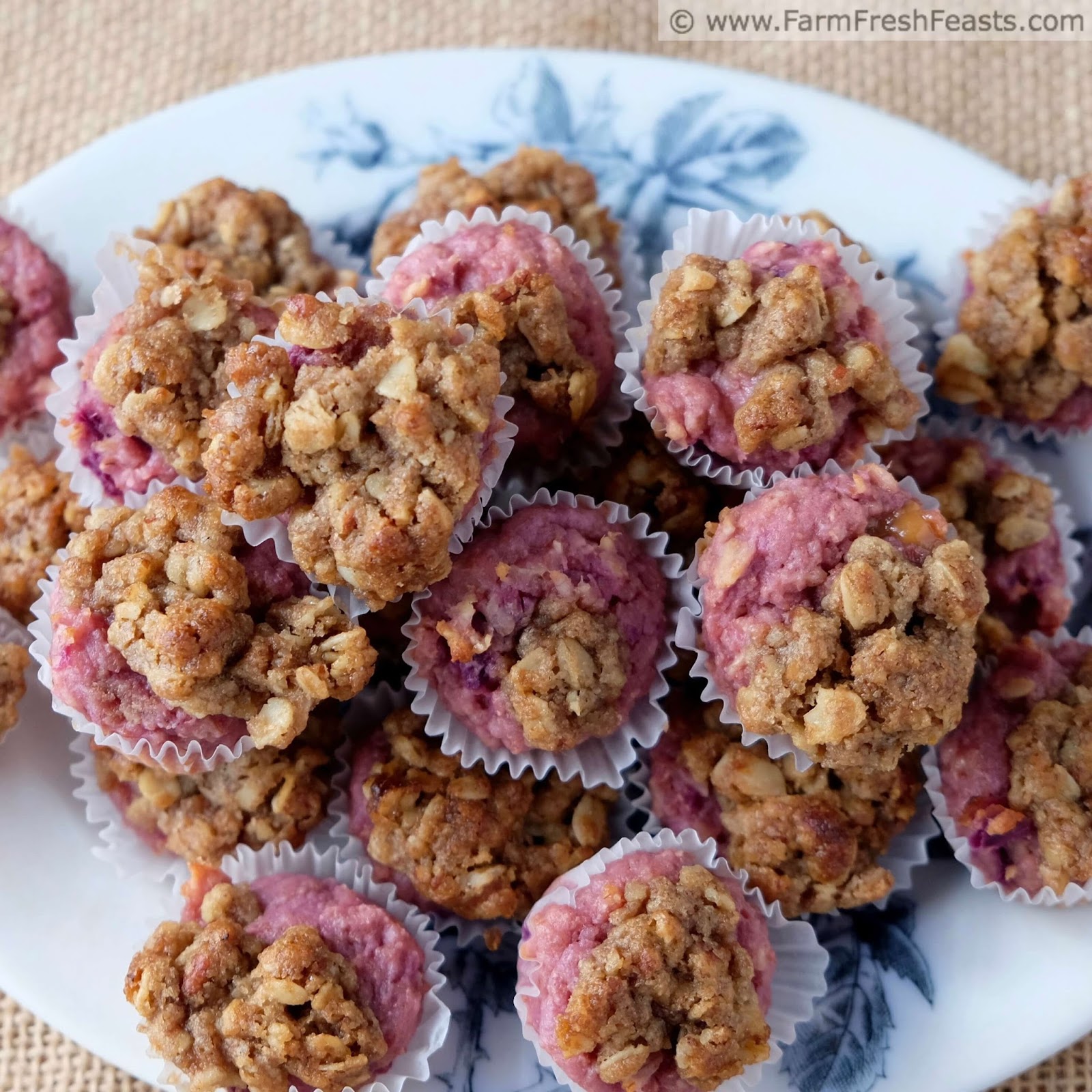Farm Fresh Feasts Purple Sweet Potato Muffins with Caramel and