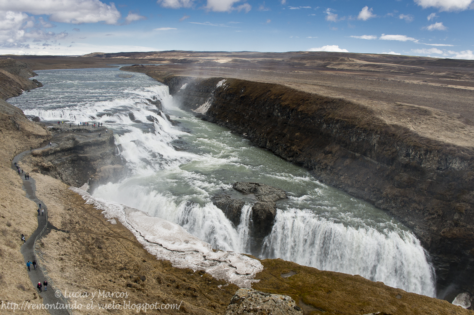 Remontando el Vuelo Viaje a Islandia III. Bruarfoss, Geysir, Gullfoss