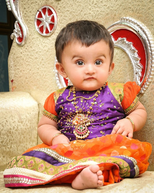 jewelry Indian Cute girl Baby first birthday jewellery and dress styles