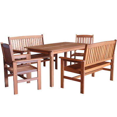 Tj Hughes Stylish Garden Furniture At Affordable Prices This Tropicana 5 Piece Garden Furniture Set Comes With Table 2 Benches And Armchairs Is Perfect For Any Patio Area Or