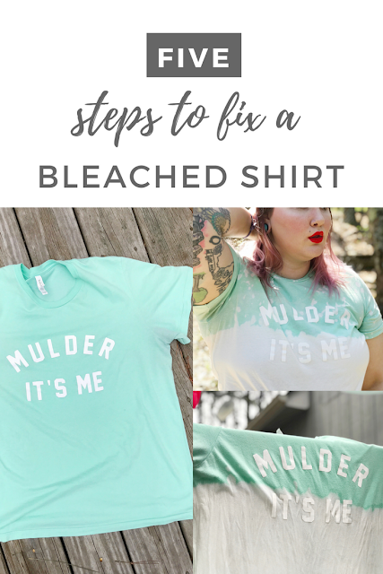 How to Update an Accidentally Bleached Shirt - A Paper Arrow