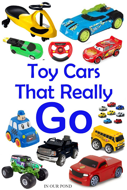 Toy Cars that Really Go // In Our Pond // Hot Wheels // Power Wheels // battery-powered