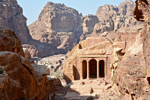 petra jordanië, historische site petra, edom,nabateeërs, the treasury