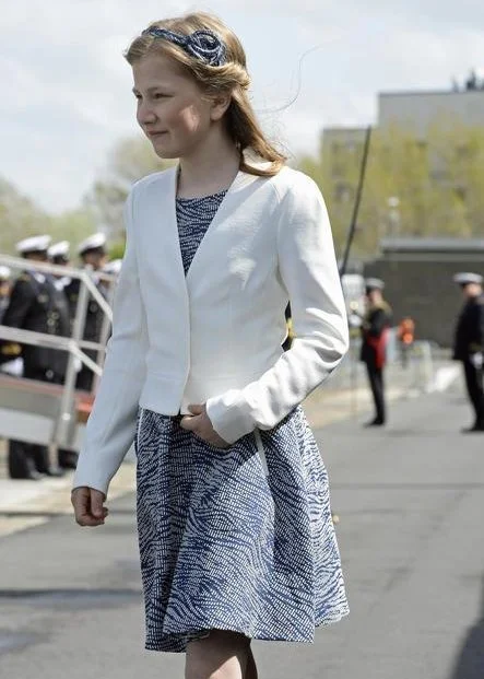 King Philippe of Belgium, Queen Mathilde of Belgium and Princess Elisabeth, Duchess of Brabant, attended the ship launching ceremony of the P902 Pollux ship with the Duchess of Brabant as official godmother, at the Zeebrugge naval base