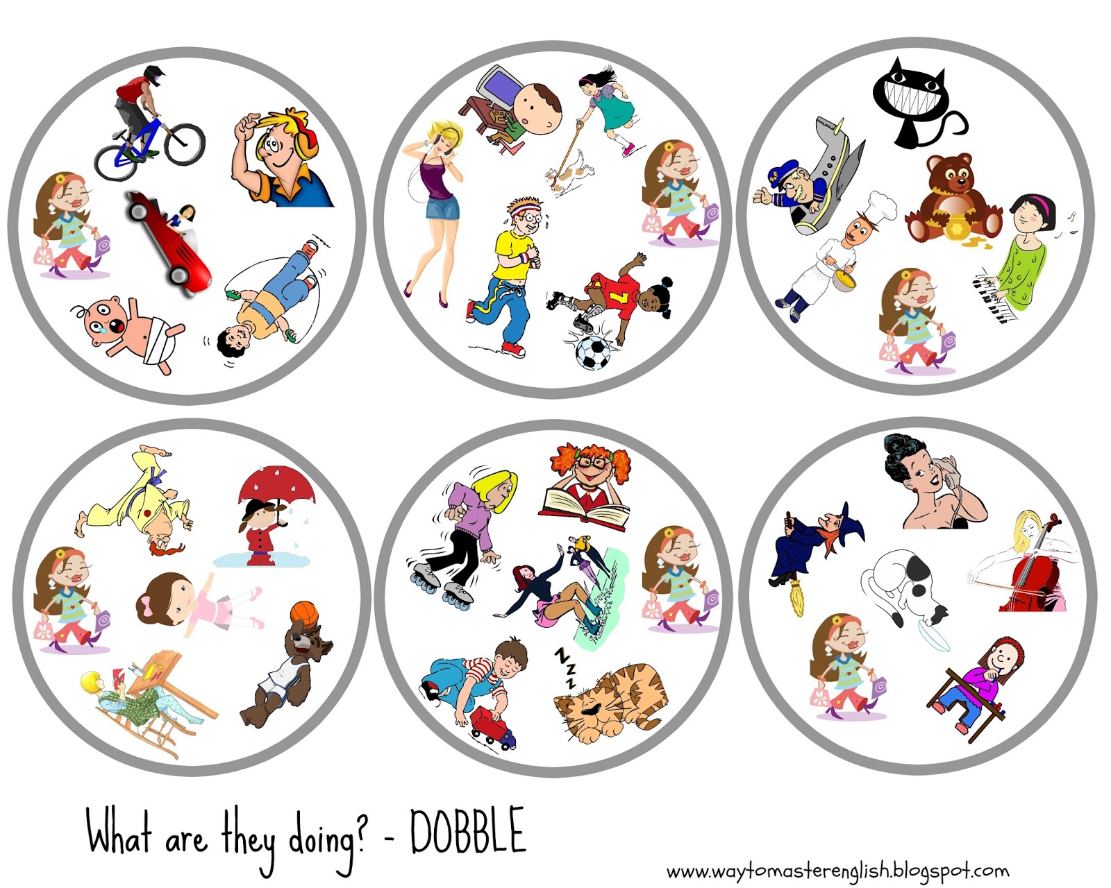 Funglish Actions Dobble funglish-actions-dobble