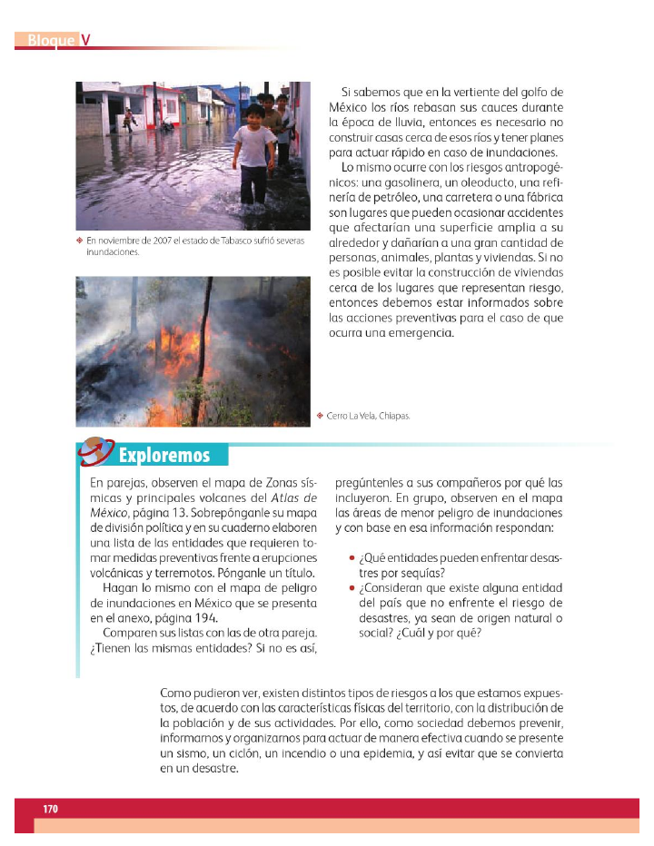 Los desastres que enfrentamos - Geografía 4to Bloque 5 2014-2015  
