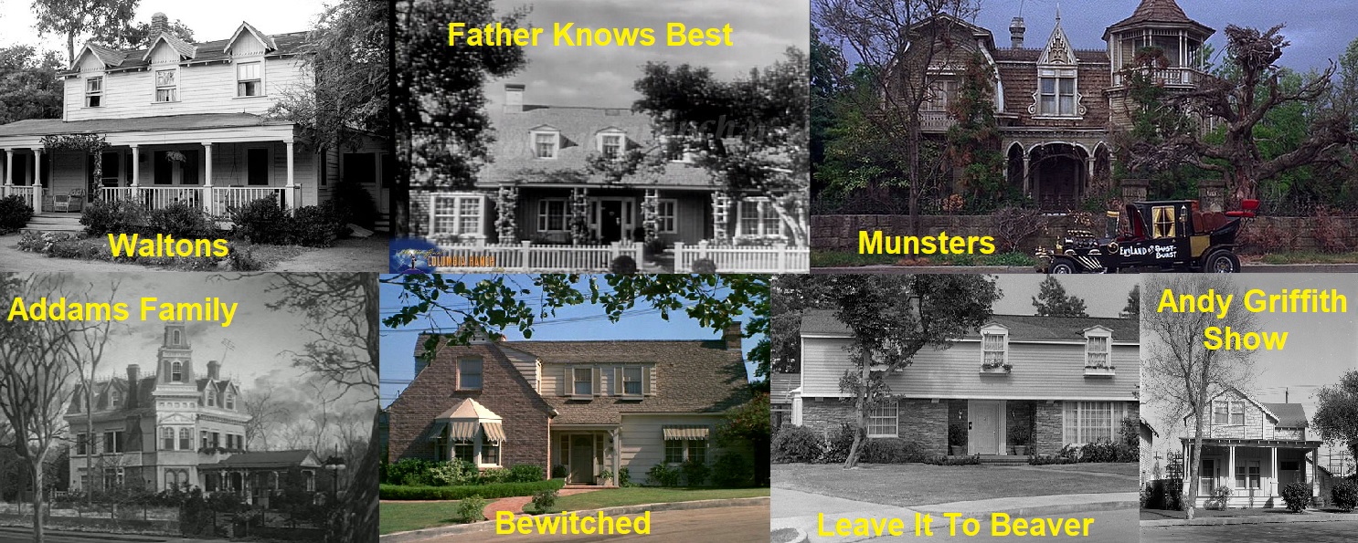 Here's a few TV homes. Remember any of them?