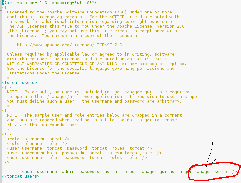 password tomcat manager password tomcat manager