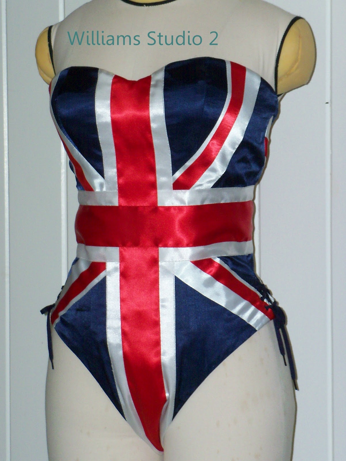 Sewing Cafe Union Jack Playboy Bunny Costume Complete