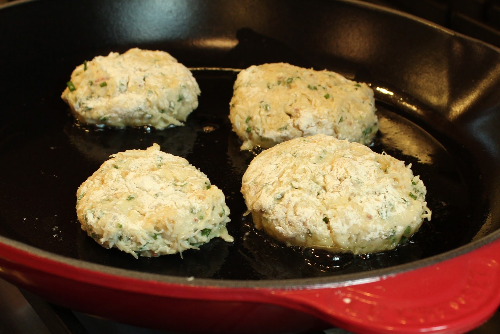 Hey, Mom! What's For Dinner? Crab Cakes and Dill Sauce