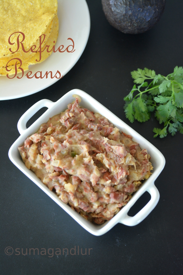 Veggie Platter Spicy Refried Beans