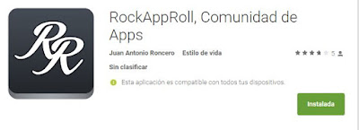 RockAppRoll Red social de aplicaciones