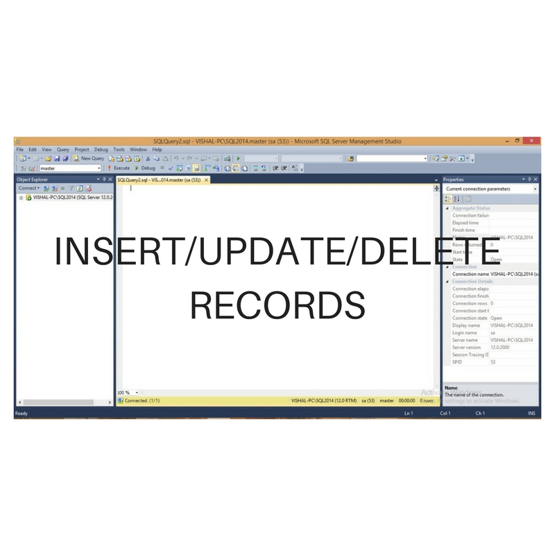 INSERT INTO/UPDATE TABLE/DELETE TABLE - Programming-World