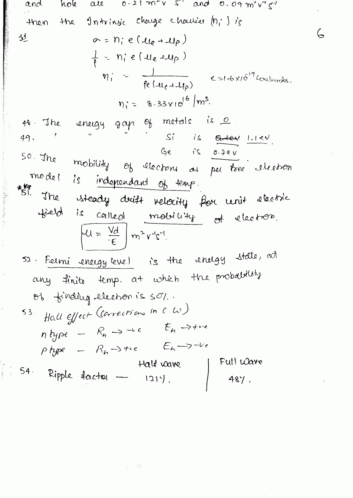 CMRIT ENGINEERING PHYSICS: II nd MID OBJECTIVE QUESTIONS 2012