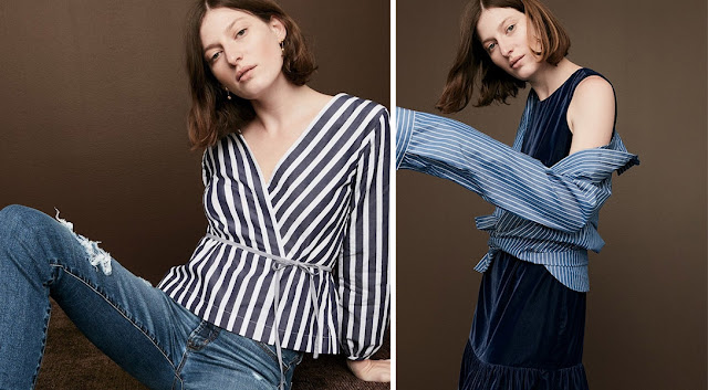 Девушка с низким цветовым контрастом в монохромном образе Девушка в синем монохромном образе