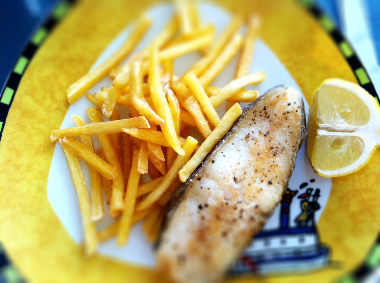 Halibut z patelni i frytki czyli fish&chips On Egin Eta Topa