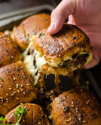 beef onion french sliders crowd ingredients