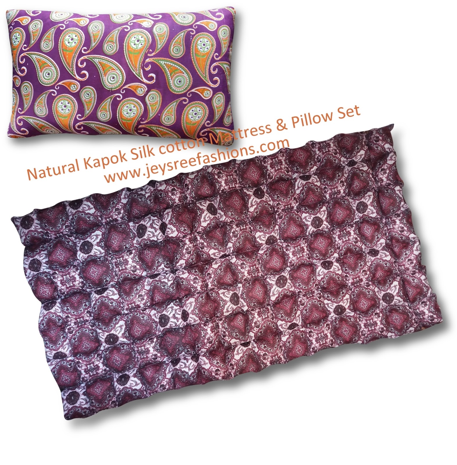 Organic Kapok Silk cotton ilavam panju Mattresses Cushions Pillows