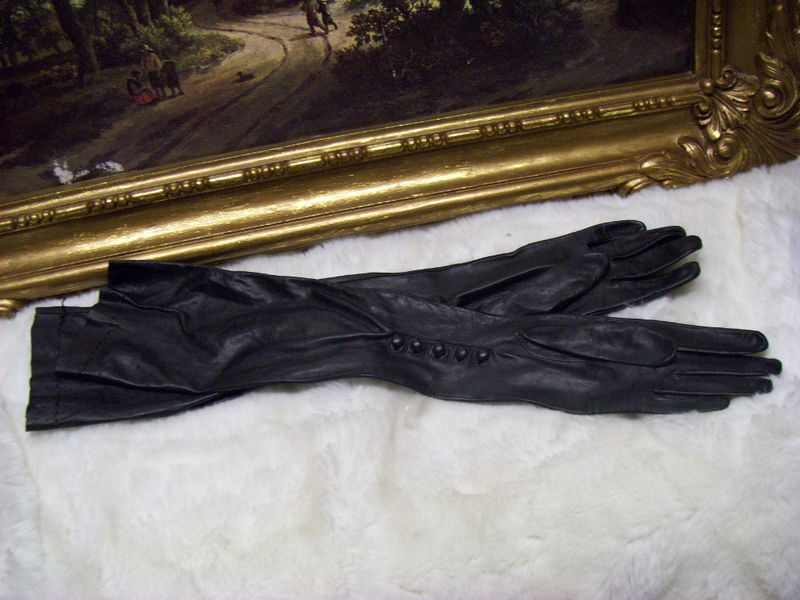 eBay Leather Nordstrom black leather opera gloves