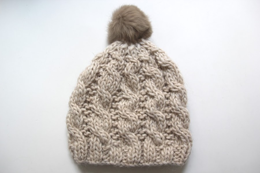 Tutorial de lana: Como hacer gorro trenzado ochos (patrones gratis)