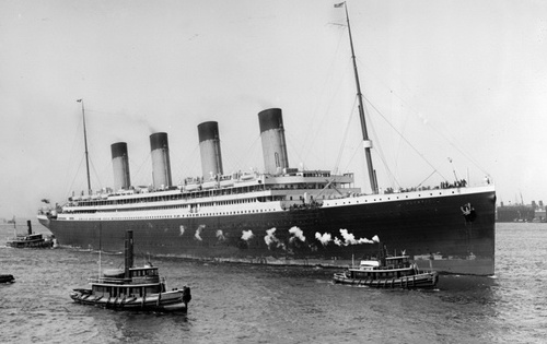 El Titanic real antes de hundirse