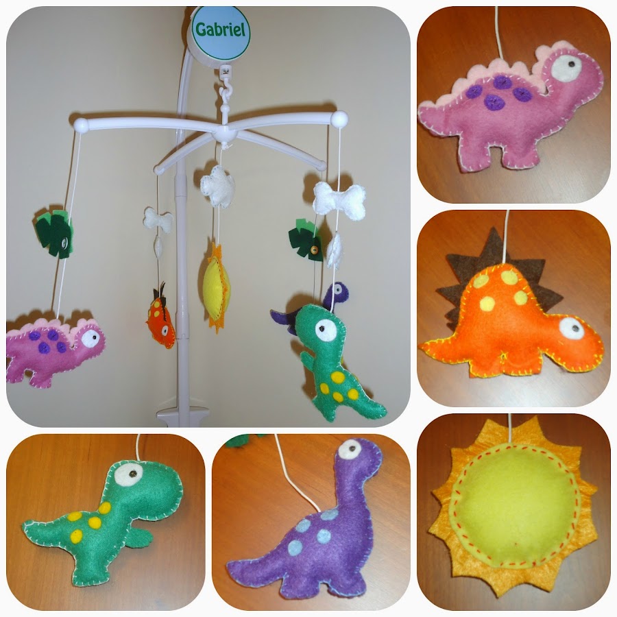 Móvil cuna dinosaurios - Crib mobile dinosaurs