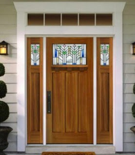 desain kusen pintu minimalis 1 pintu dengan kaca
