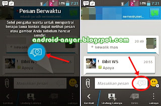 Cara mengirim timed message BBM terbaru