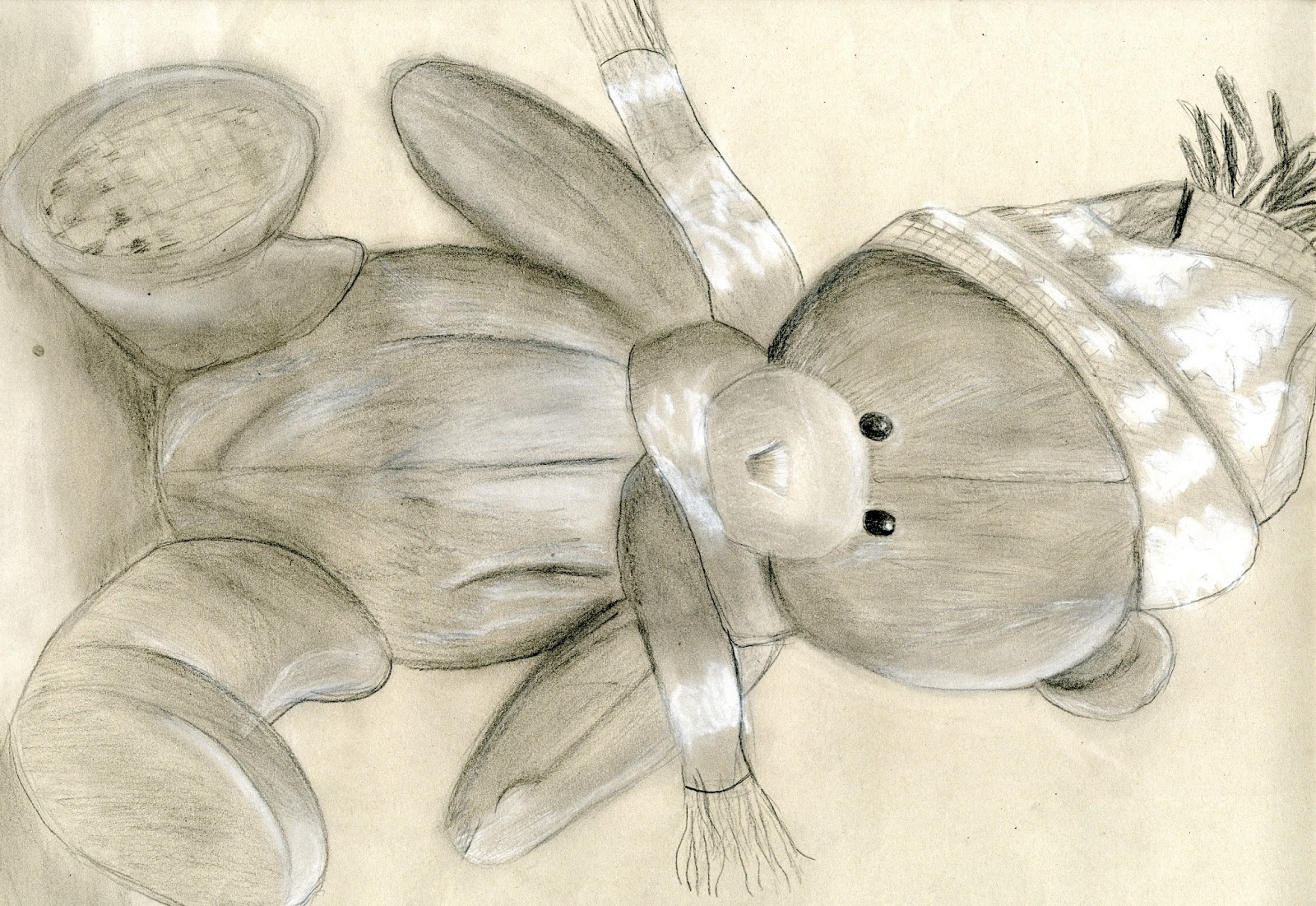 A personal blog Teddy Bear Pencil Sketch