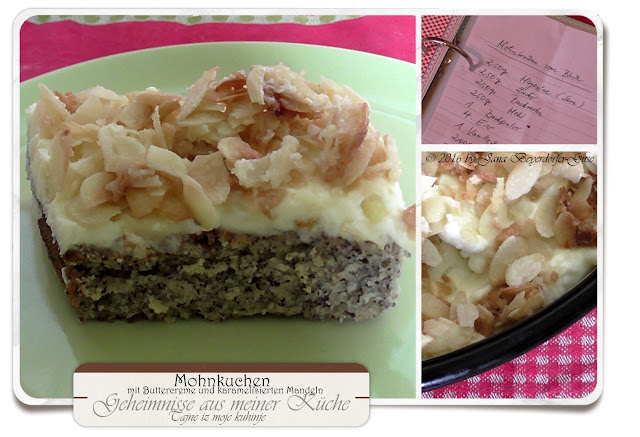 Janas Steinzeit: (Video) Mohnkuchen mit Buttercreme und karamelisierten ...